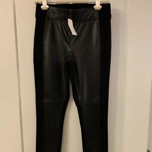 Loft Black Faux Leather Leggings, size S. MOVING SALE!!